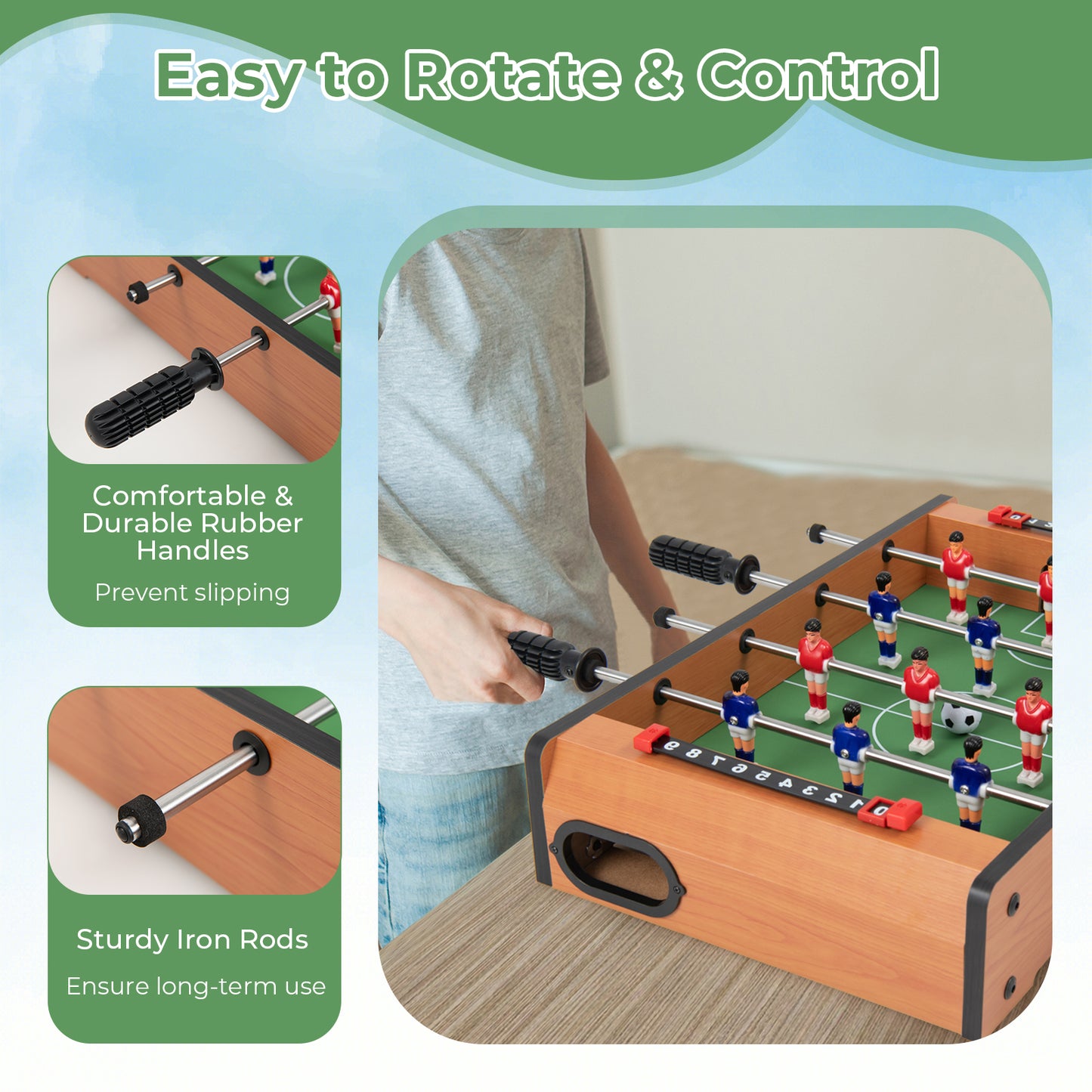 20 Inch Indoor Competition Game Soccer Table Kids Crystal