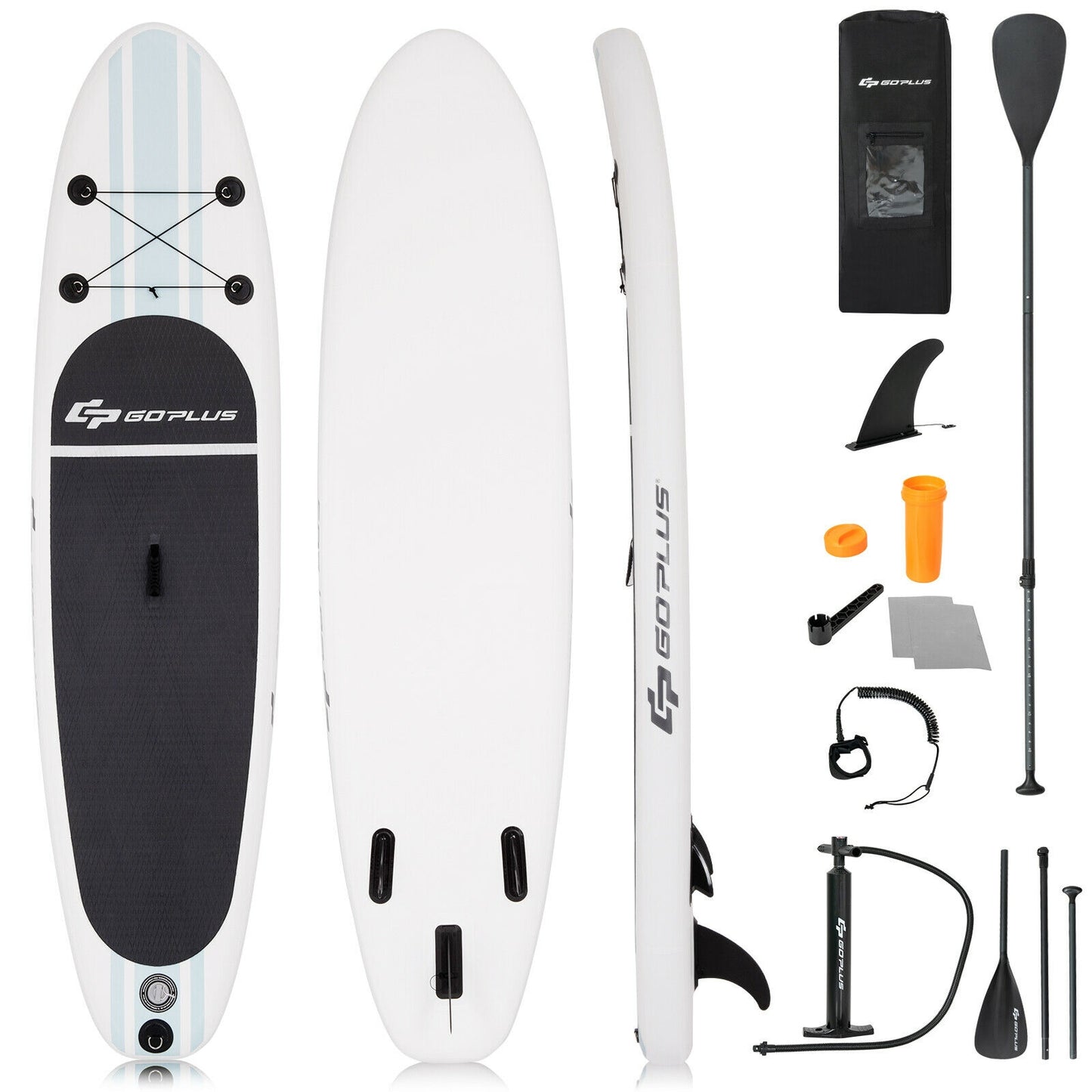 Inflatable Stand Up Paddle Board SUP with Paddle Pump Waterproof Bag-L Kids Crystal