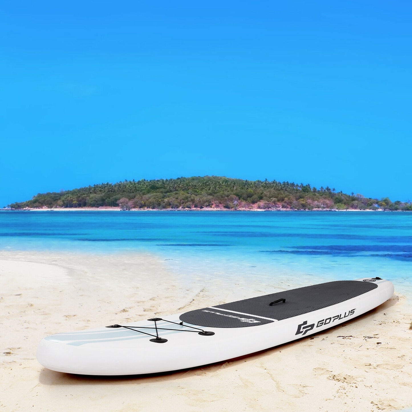 Inflatable Stand Up Paddle Board SUP with Paddle Pump Waterproof Bag-L Kids Crystal