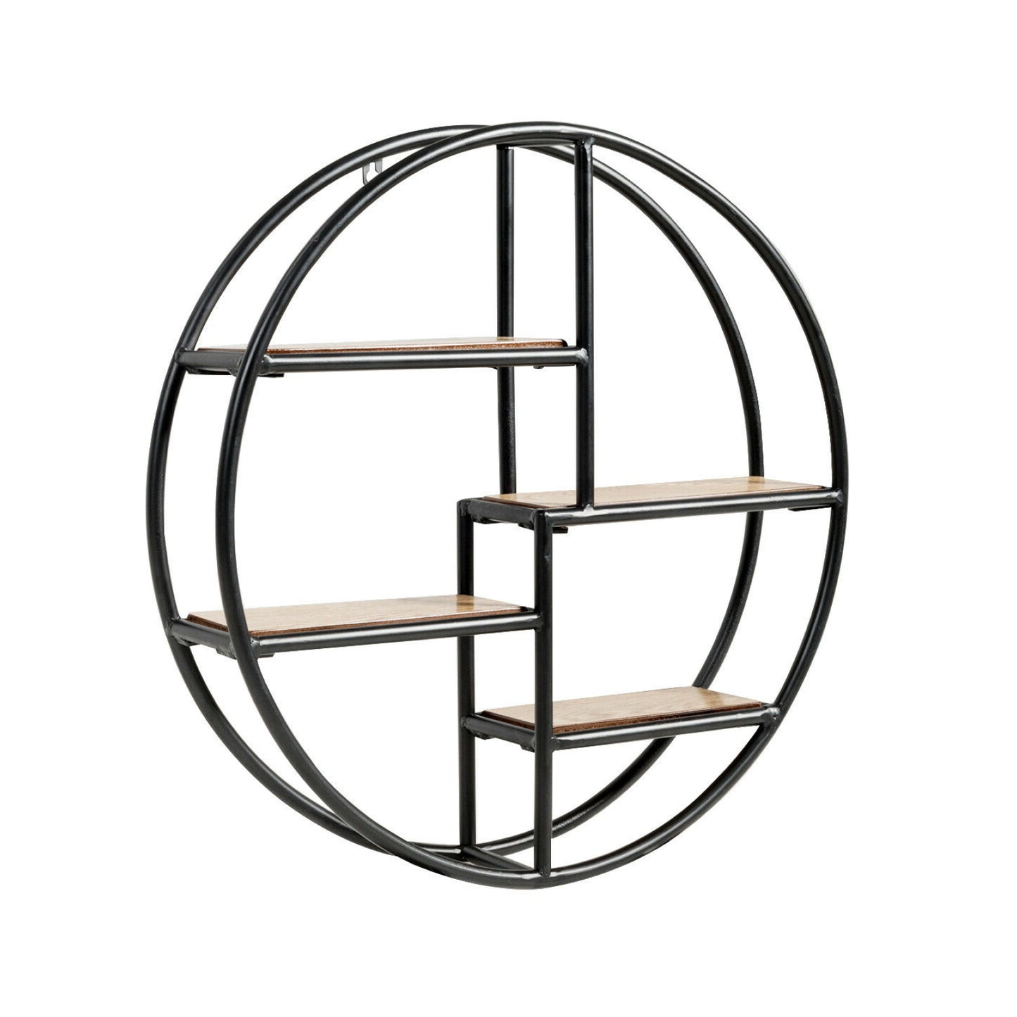 Hanging Storage Shelf Circular Wall-Mounted 4-Tier Rack Kids Crystal
