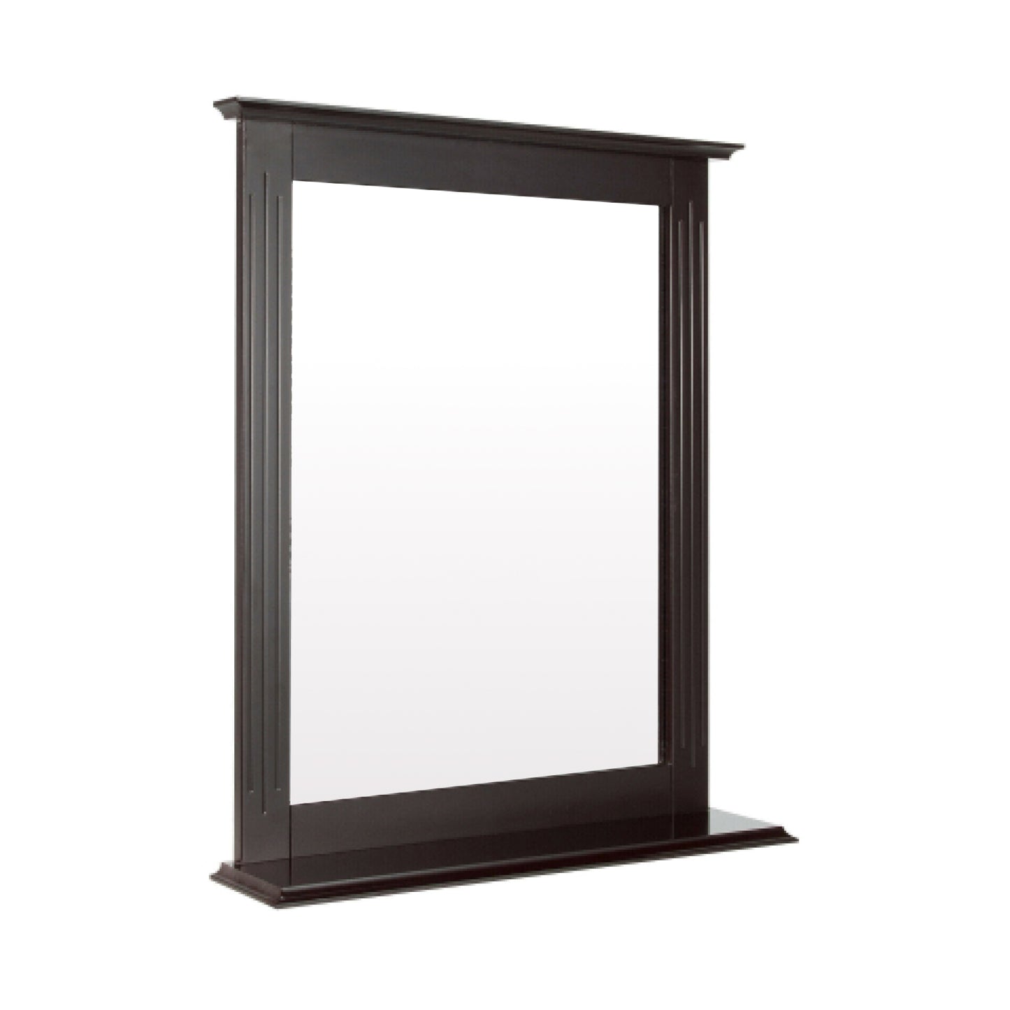 Wall-Mounted Multipurpose Vanity Mirror with Shelf-Brown Kids Crystal