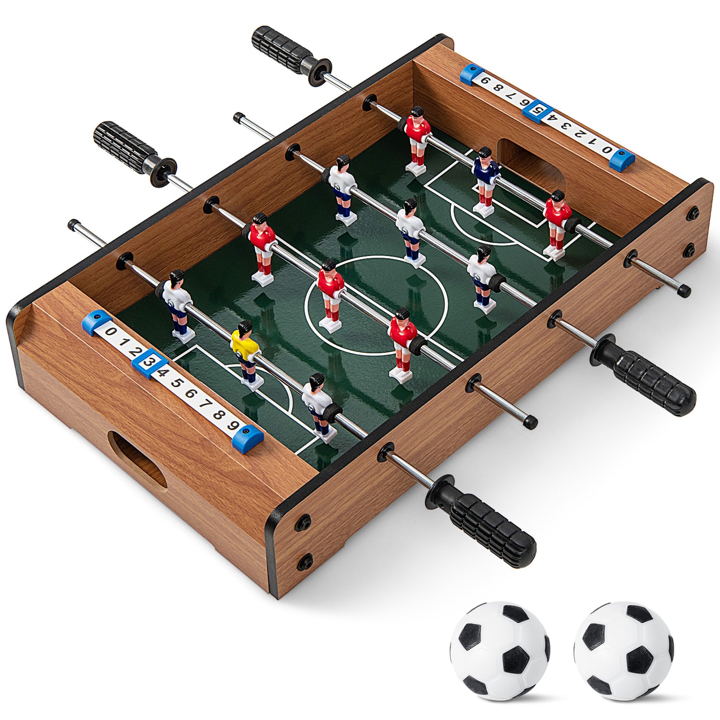 20 Inch Foosball Table Mini Tabletop Soccer Game Kids Crystal