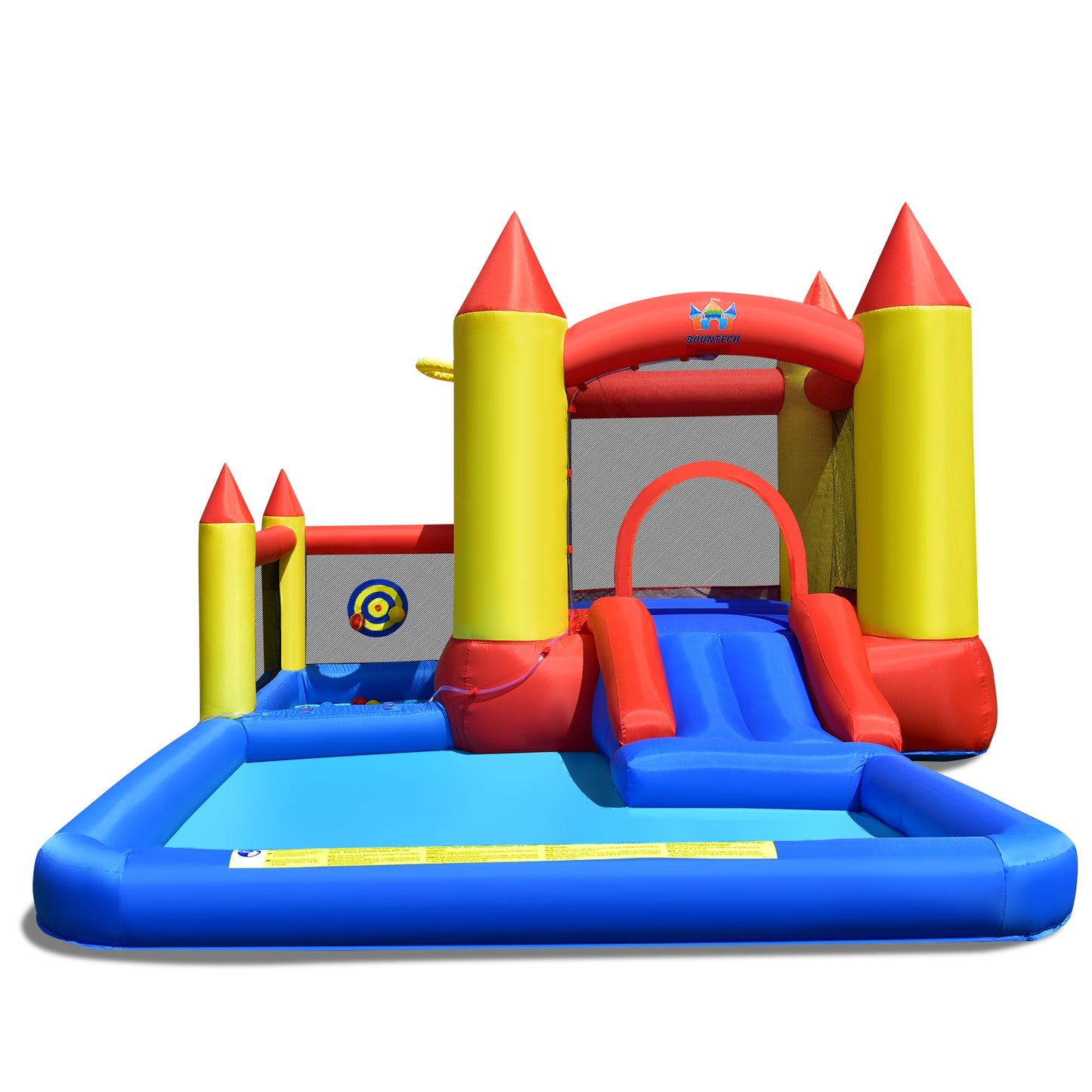 Inflatable Water Slide with Slide and Jumping Area Kids Crystal