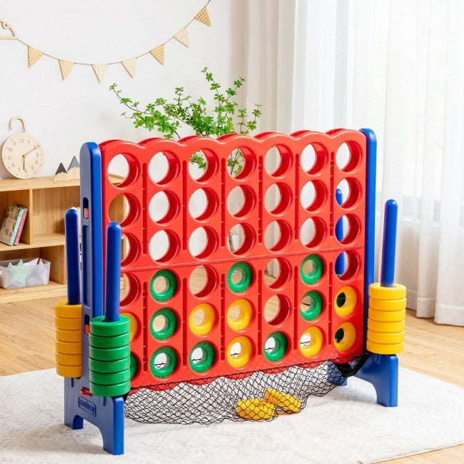 4-to-Score Giant Game Set with Net Storage-Blue Kids Crystal