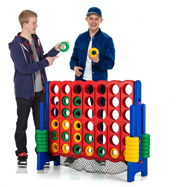 4-to-Score Giant Game Set with Net Storage-Blue Kids Crystal