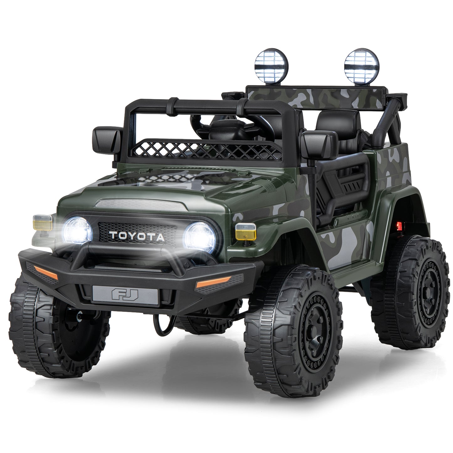 12V 7Ah Licensed Toyota FJ Cruiser Electric Car with Remote Control-Camo