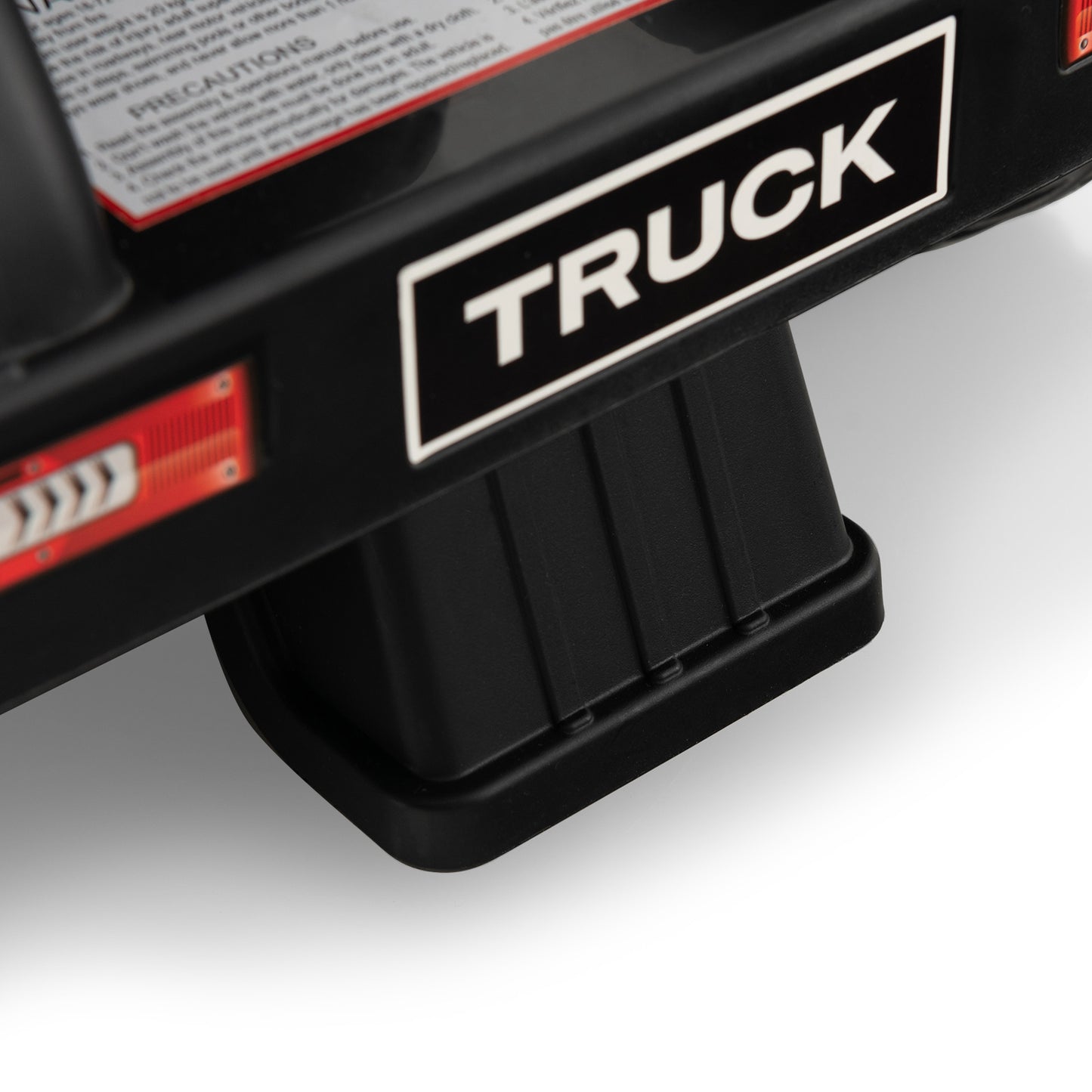 6V Kids Electric Ride-on Truck with Height Adjustable Seat-White Kids Crystal