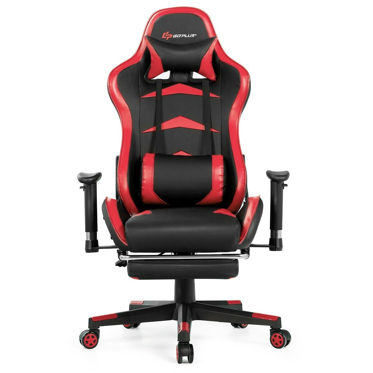 Massage Gaming Chair with Footrest-Red Kids Crystal