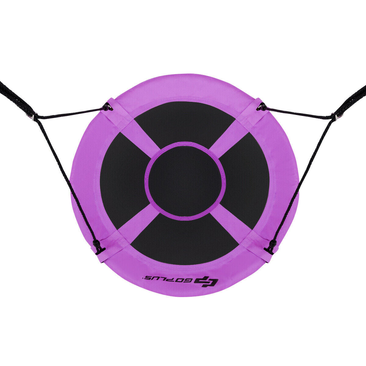 40 Inch Flying Saucer Tree Swing Indoor Outdoor Play Set-Purple Kids Crystal