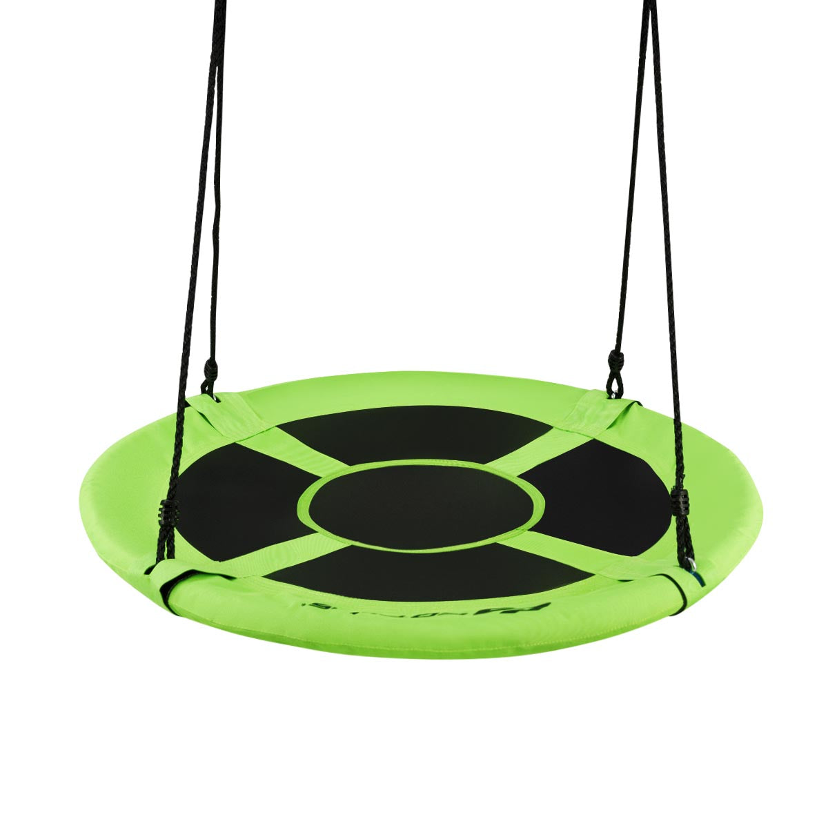 40 Inch Flying Saucer Tree Swing Indoor Outdoor Play Set-Green Kids Crystal