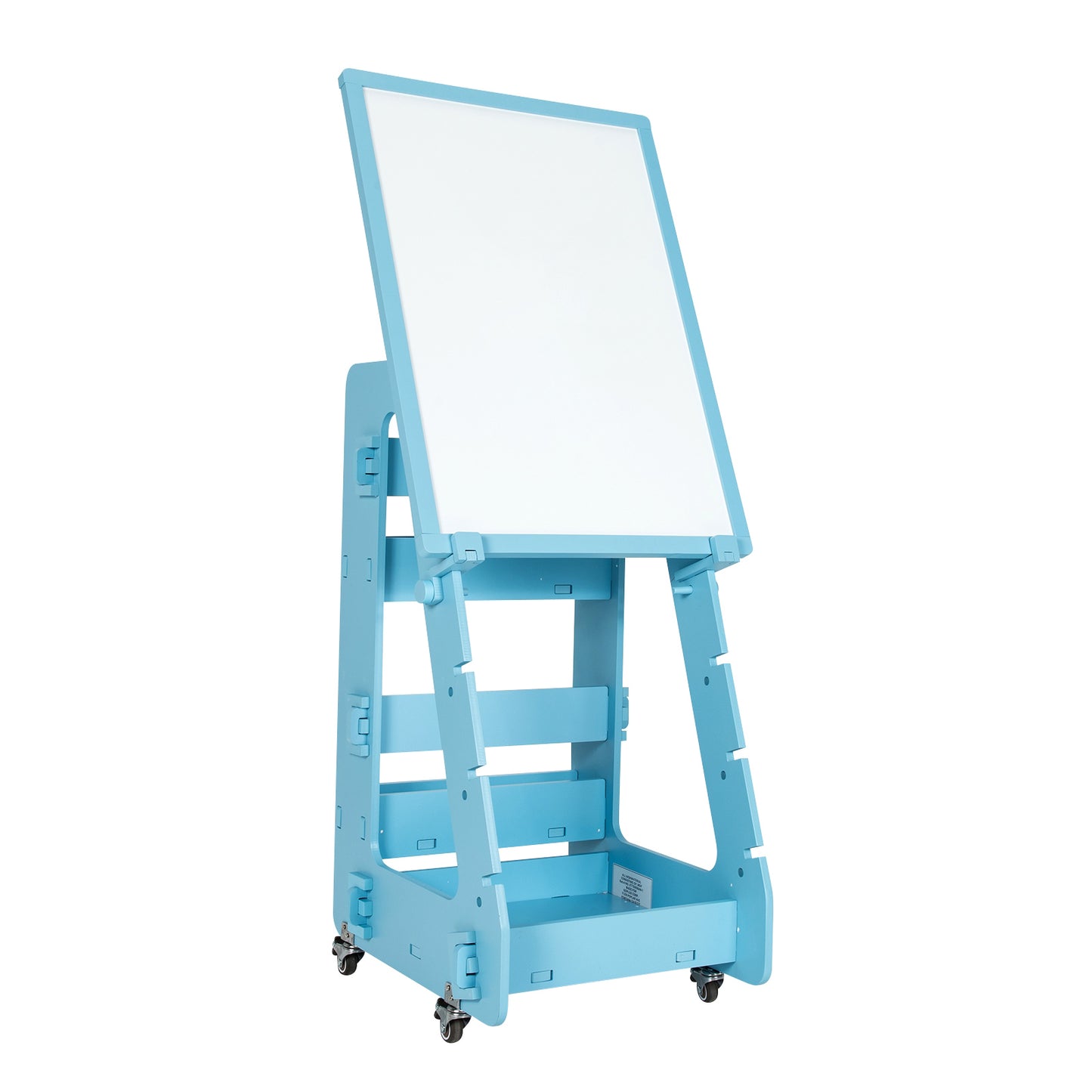 Multifunctional Kids' Standing Art Easel with Dry-Erase Board-Blue Kids Crystal