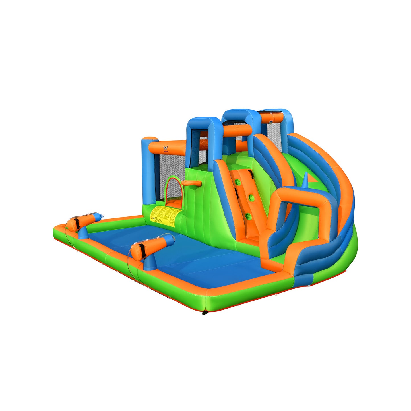 Inflatable Water Slide with Dual Climbing Walls and Blower Excluded Kids Crystal