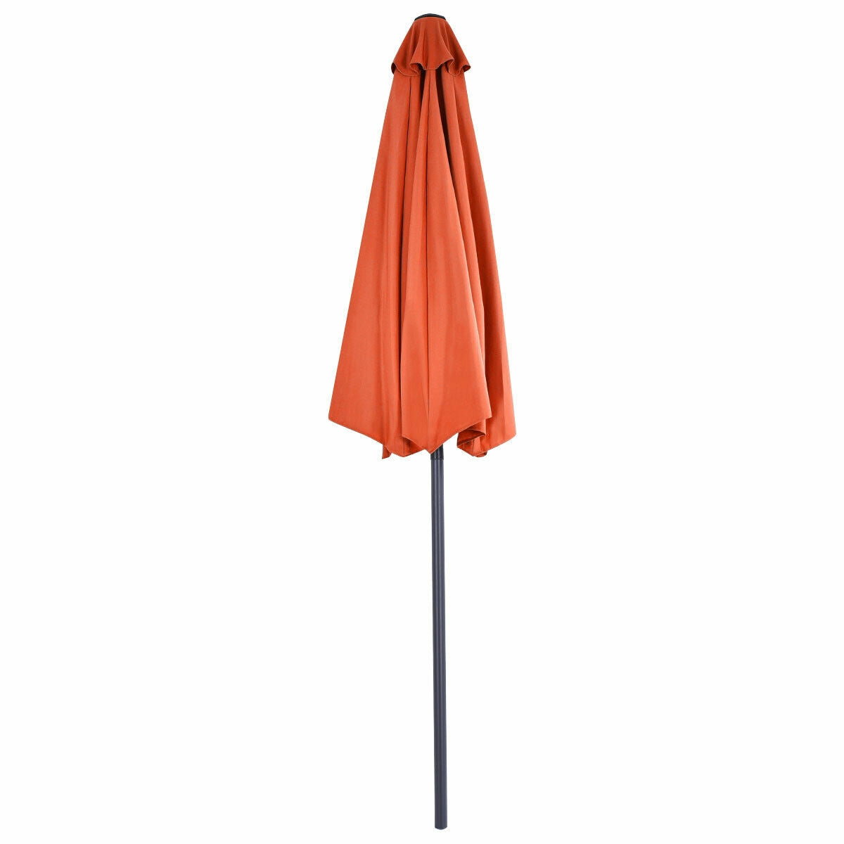 9Ft Patio Bistro Half Round Umbrella -Orange Kids Crystal