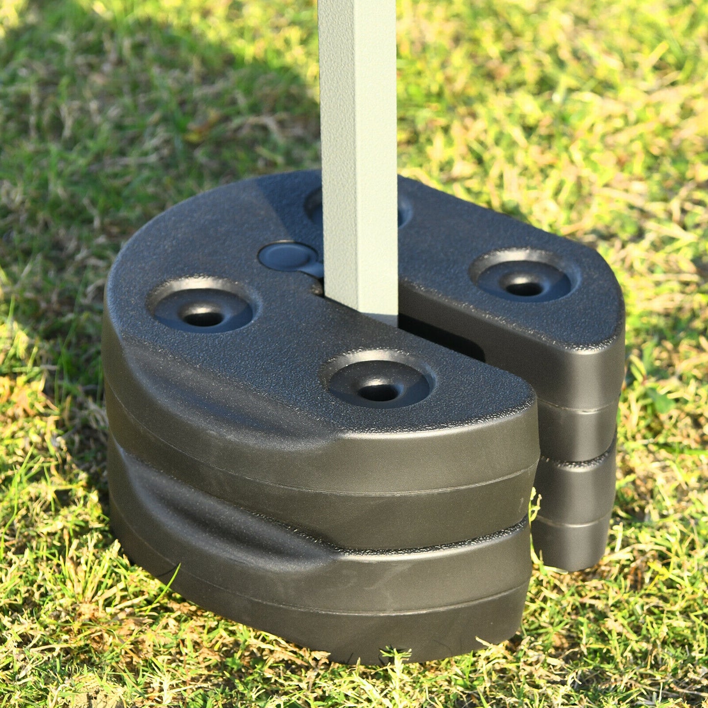 Set of 6 Canopy Weights 30lbs Weight Plate Kit with No-Pinch Design Kids Crystal