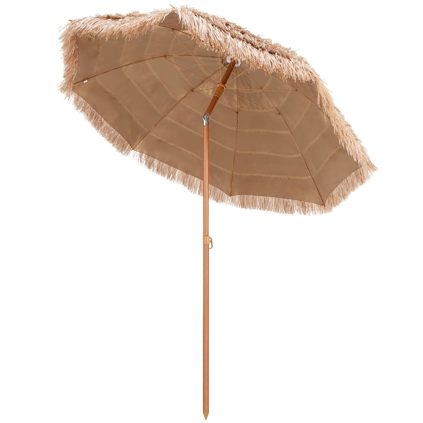 7.2 Feet Patio Thatched Tiki Umbrella Hawaiian Hula Beach Umbrella Kids Crystal