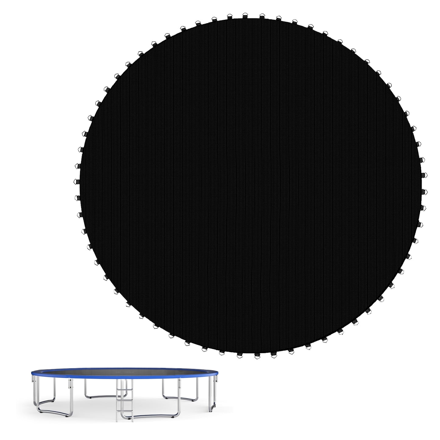 High-Elastic PP Replacement Jumping Mat-12 ft Kids Crystal