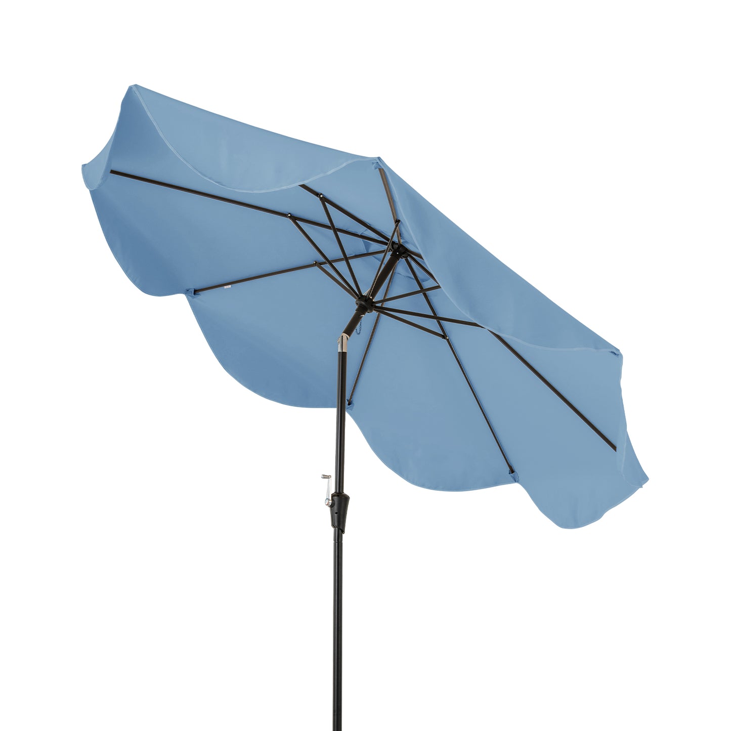 9 FT Patio Umbrella with Crank Handle and Push Button Tilt-Navy Kids Crystal