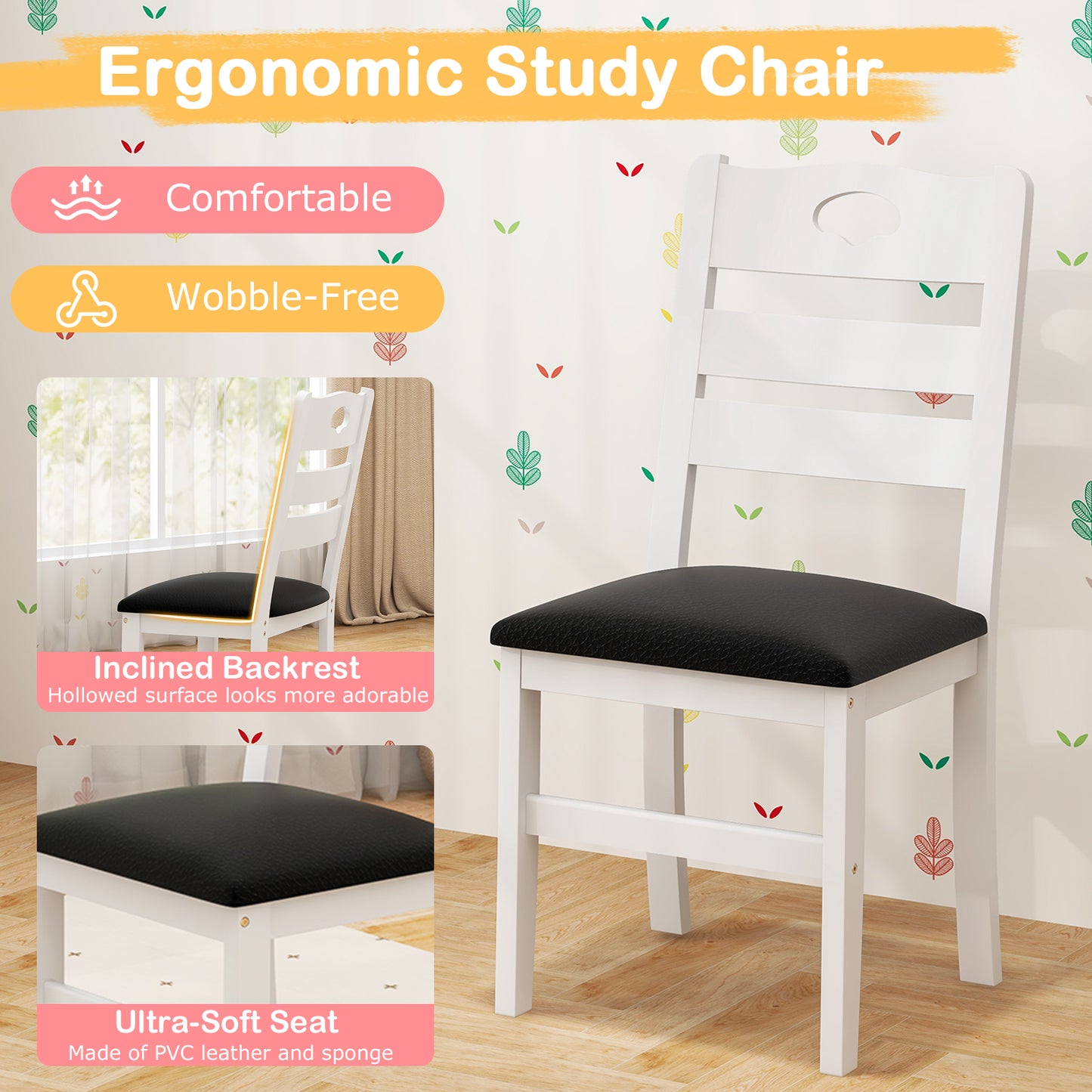 Twin House Bed with with 2 Drawers and Windmill-White Kids Crystal