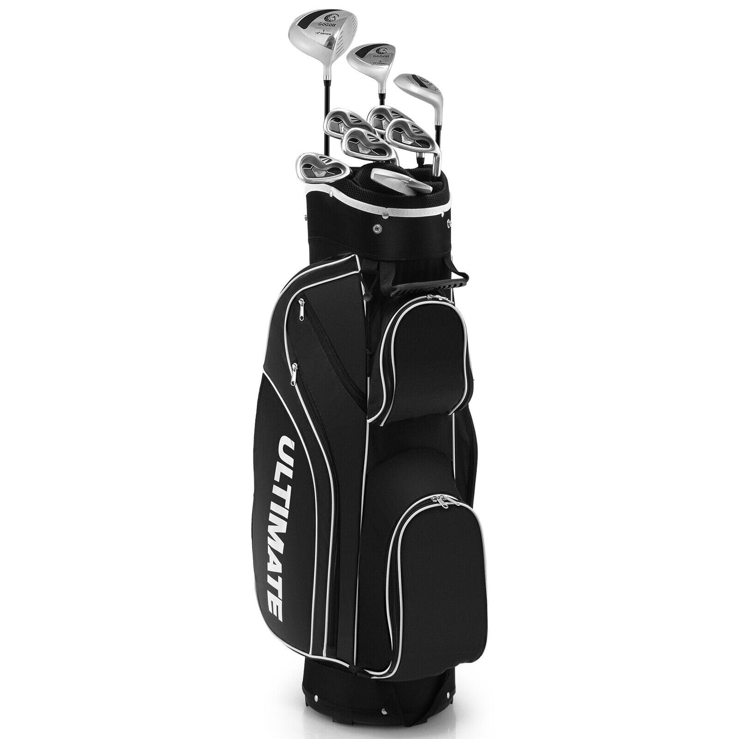 10 Pieces Womens Complete Golf Club Set with Alloy Driver Kids Crystal