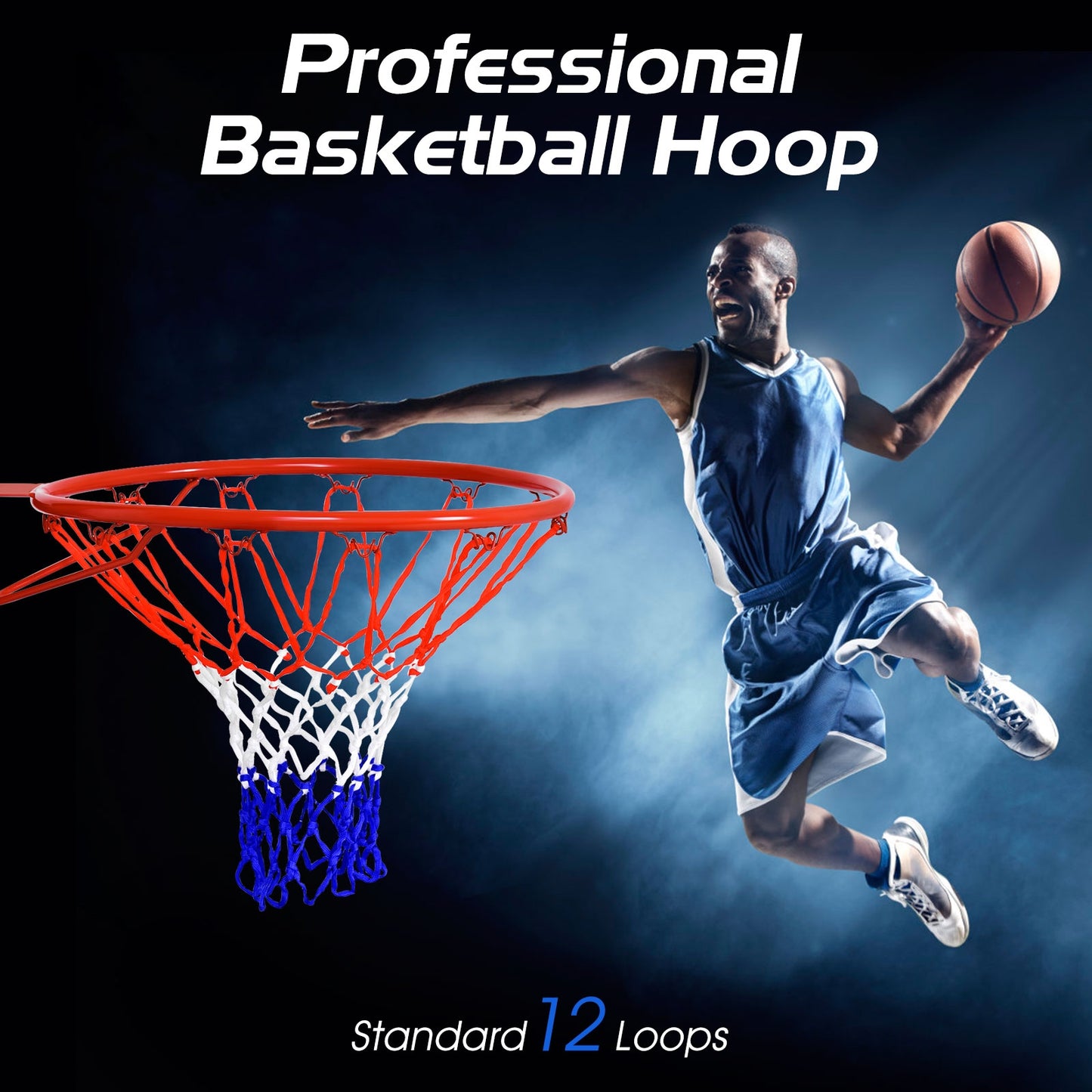 18 inch Wall Mounted Basketball Hoop Kids Crystal