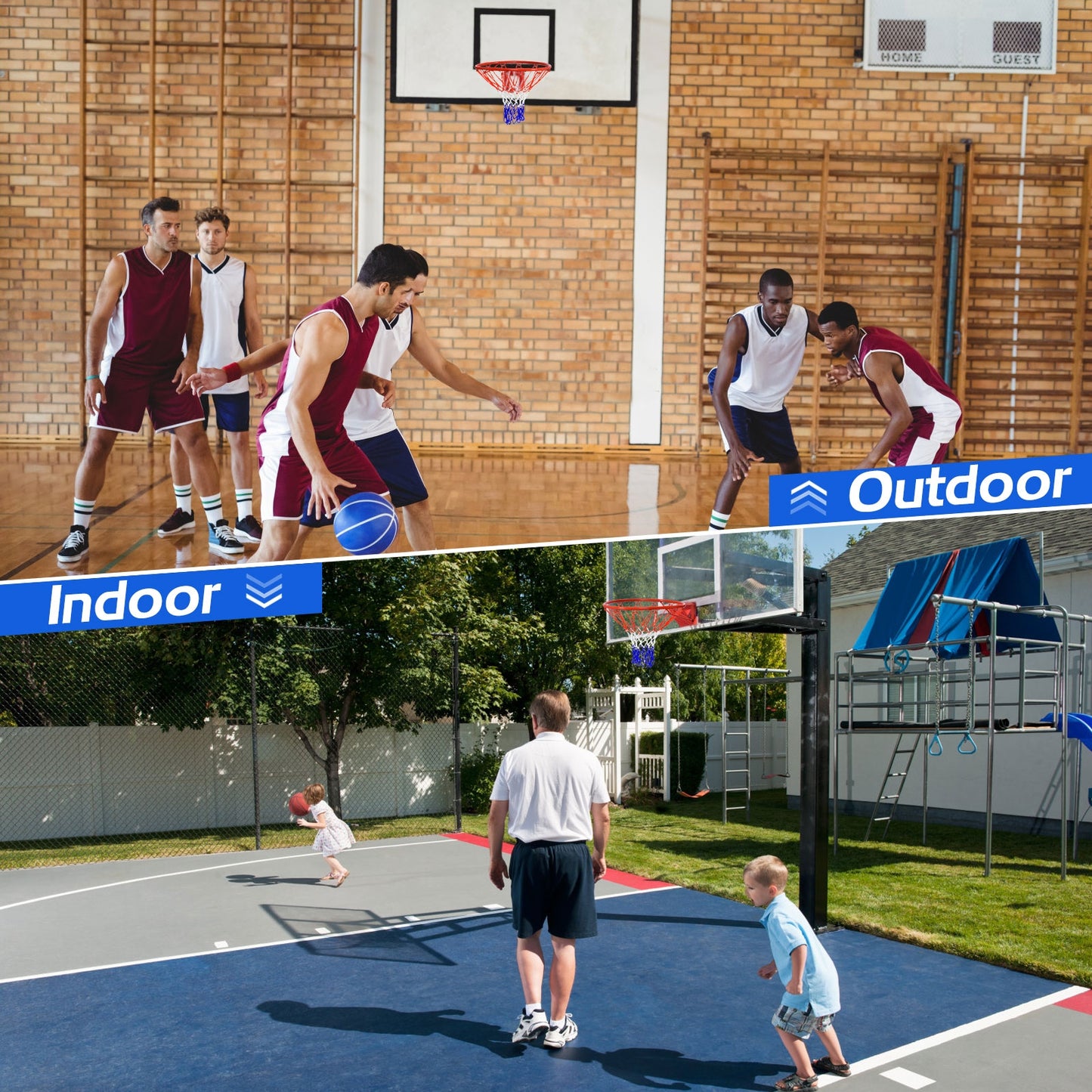 18 inch Wall Mounted Basketball Hoop Kids Crystal