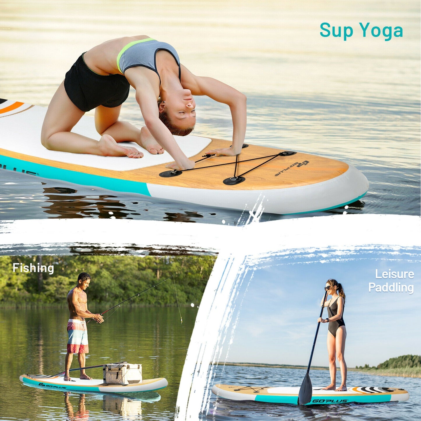 11 Inch Inflatable Stand up Paddle Board SUP with Bag Kids Crystal