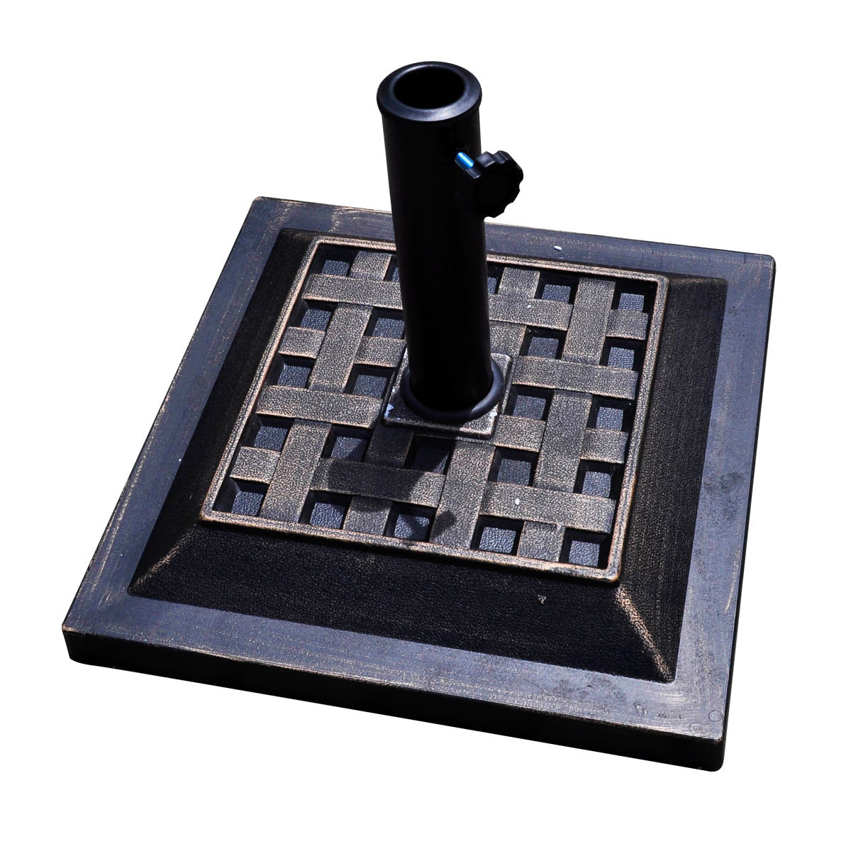 17.5 Inch Heavy Duty Square Umbrella Base Stand of 30 lbs for Outdoor Kids Crystal