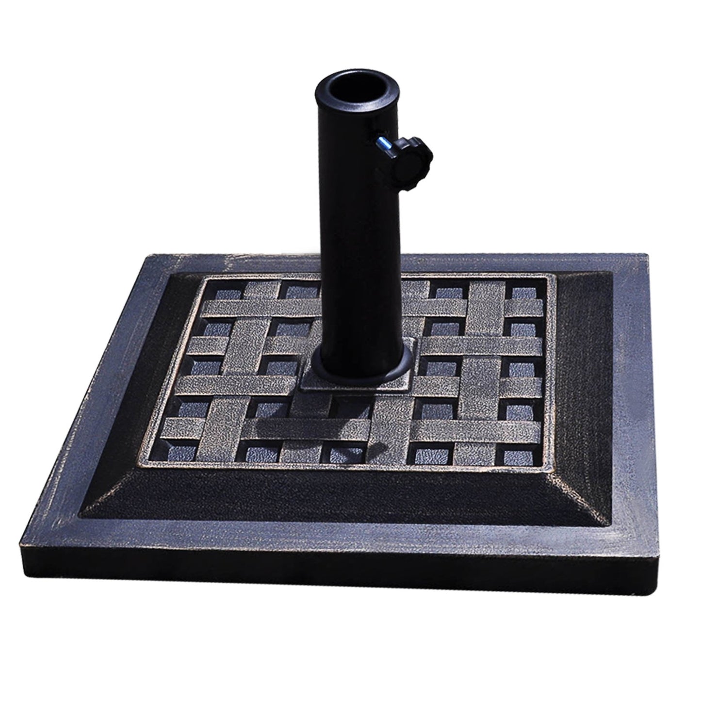 17.5 Inch Heavy Duty Square Umbrella Base Stand of 30 lbs for Outdoor Kids Crystal
