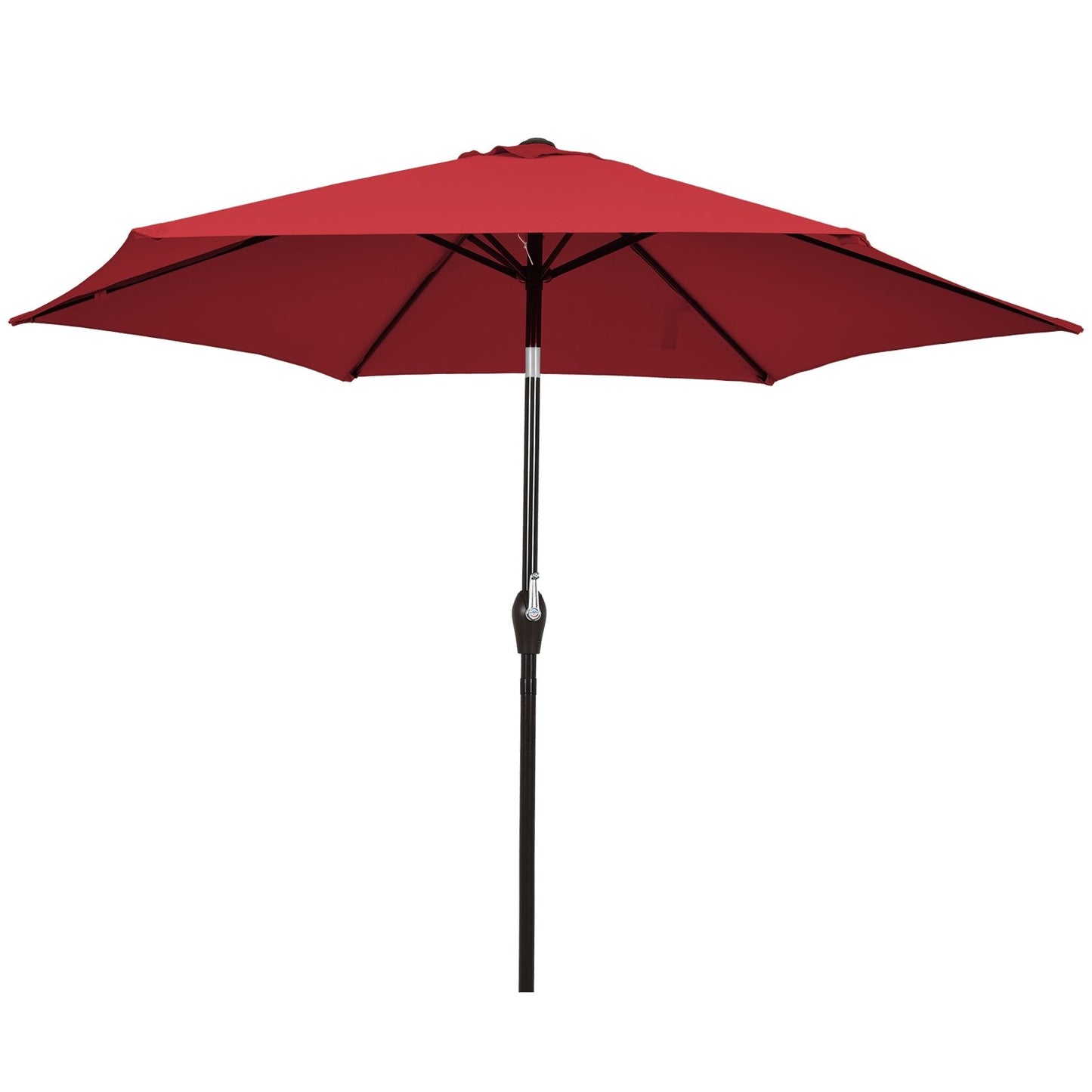 10 Feet Outdoor Patio Umbrella with Tilt Adjustment and Crank-Burgundy Kids Crystal