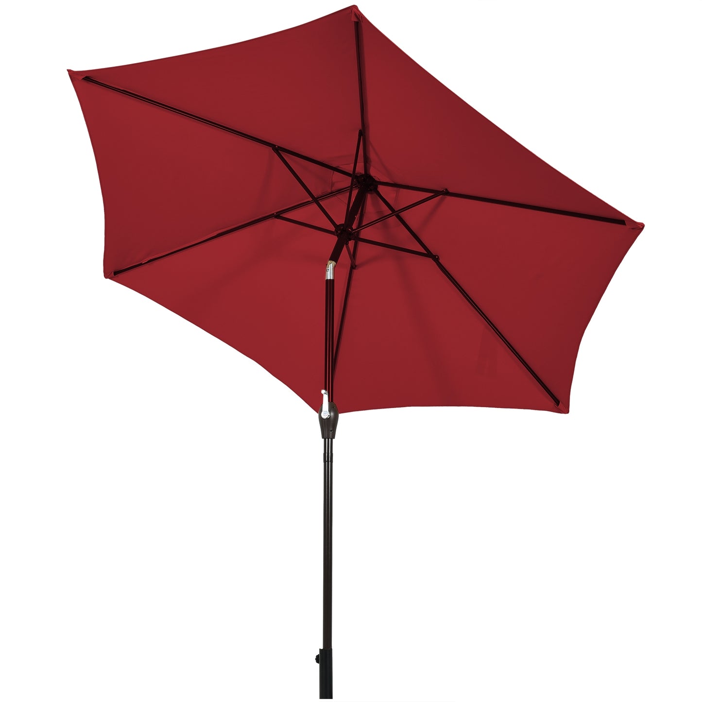 10 Feet Outdoor Patio Umbrella with Tilt Adjustment and Crank-Burgundy Kids Crystal