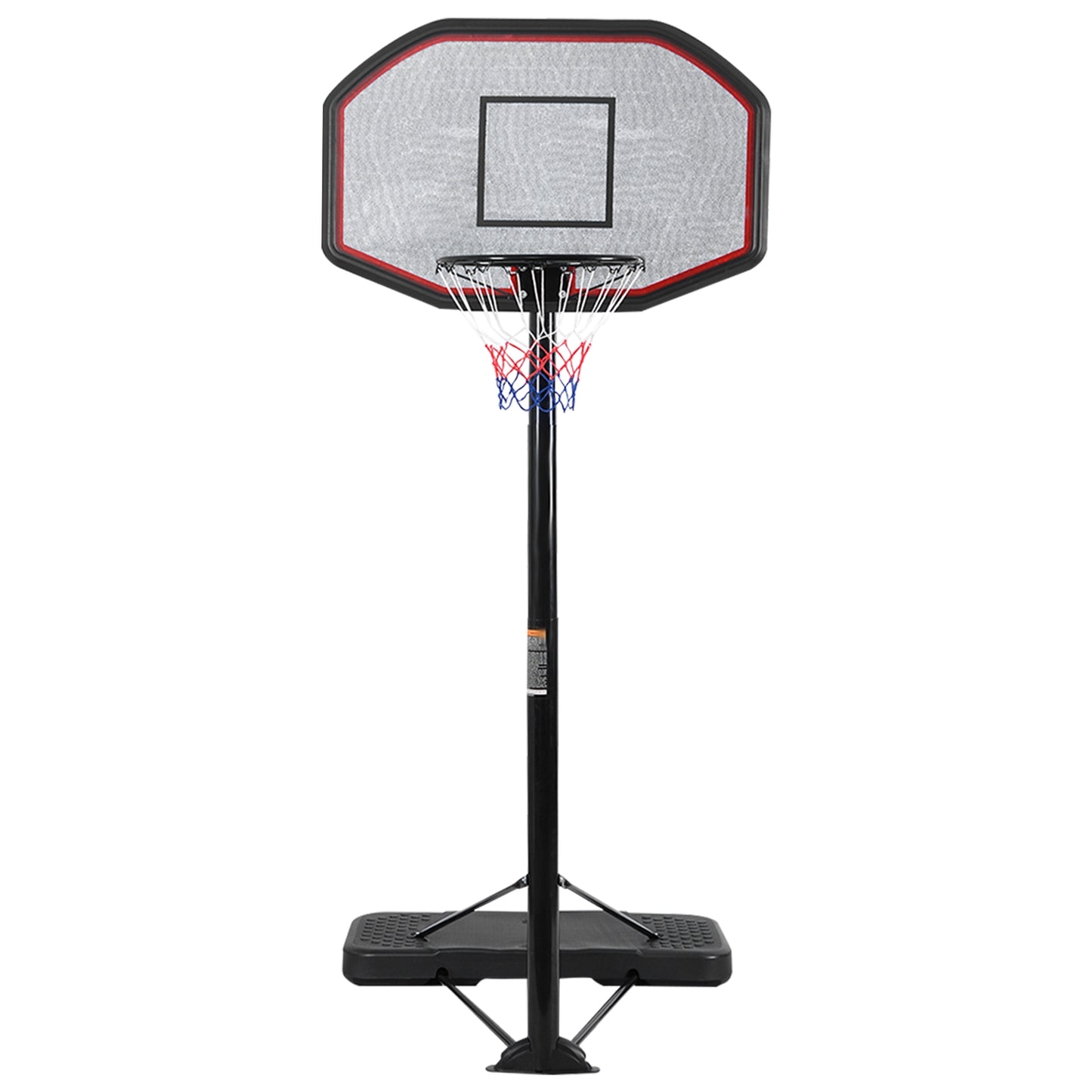 43 Inch Indoor Outdoor Height Adjustable Basketball Hoop Kids Crystal