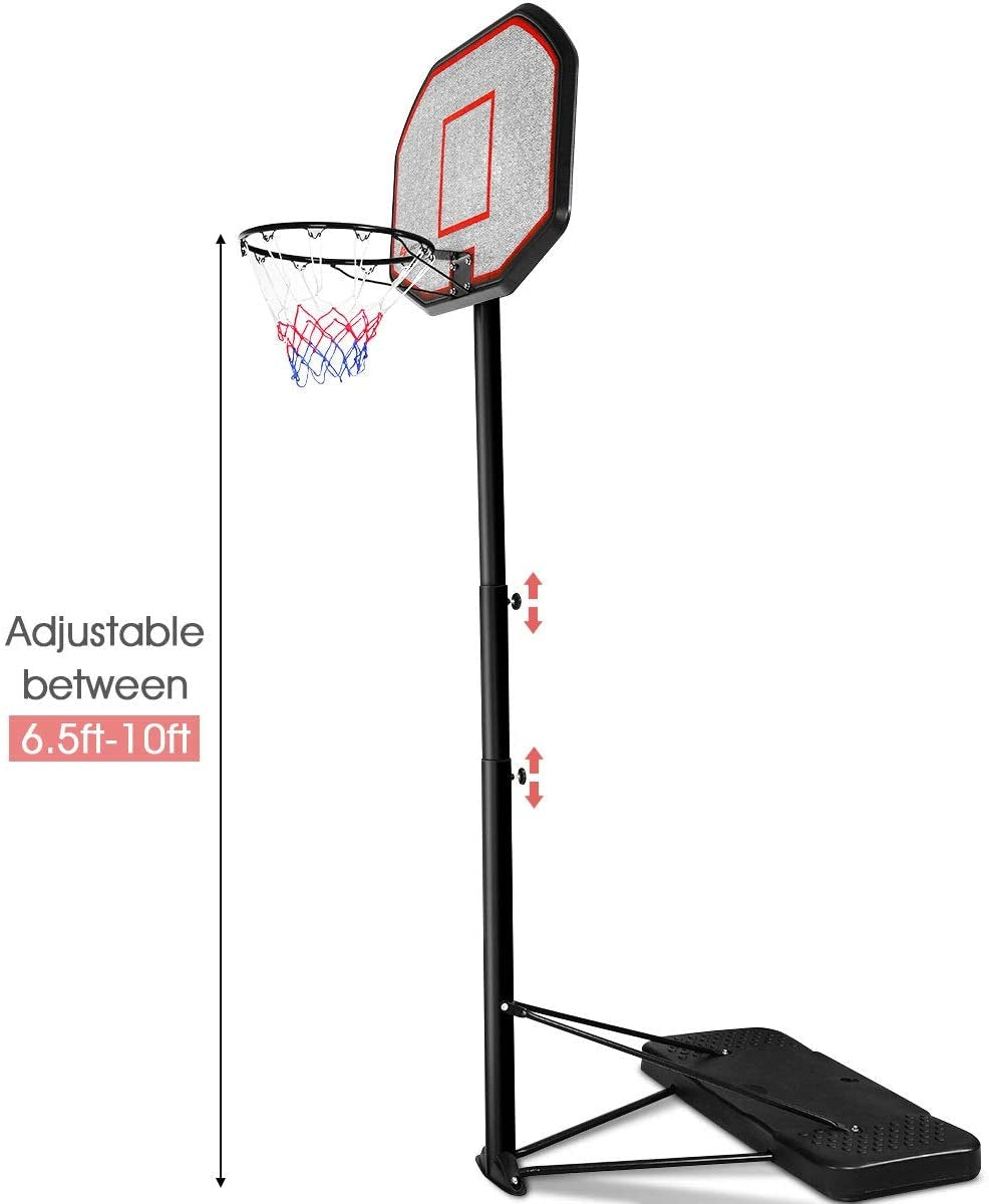 43 Inch Indoor Outdoor Height Adjustable Basketball Hoop Kids Crystal