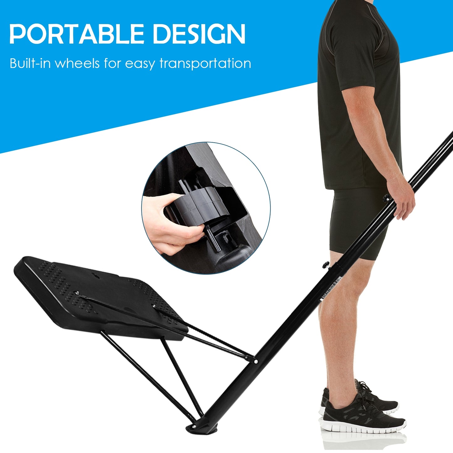 43 Inch Indoor Outdoor Height Adjustable Basketball Hoop Kids Crystal