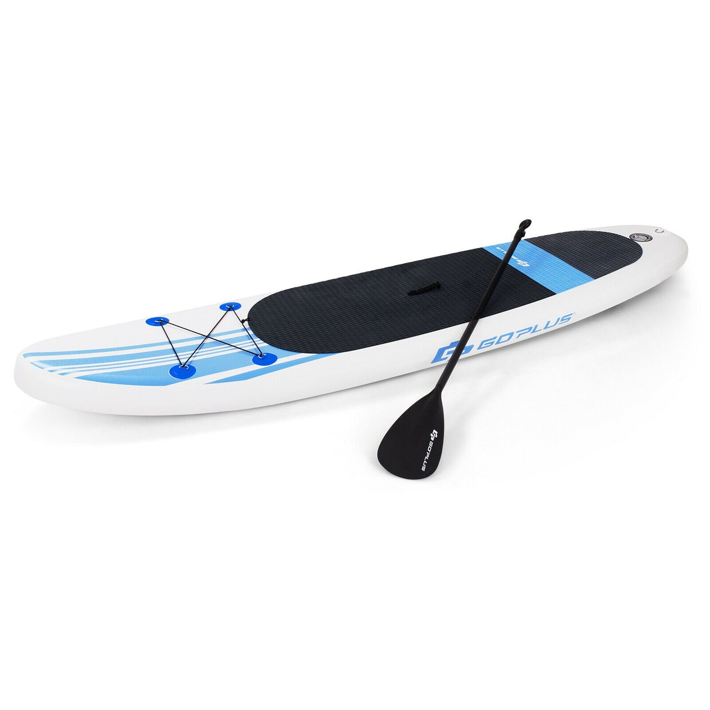 10 Feet Inflatable Stand Up Paddle Board with Carry Bag Kids Crystal