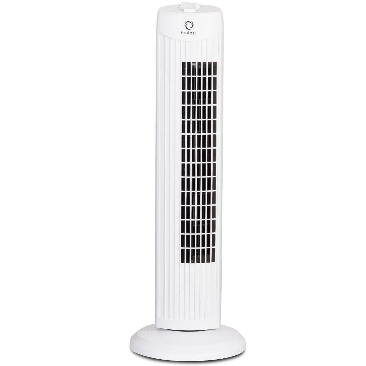 Fantask 35W 28 Inch Quiet Bladeless Oscillating Tower Fan-White Kids Crystal