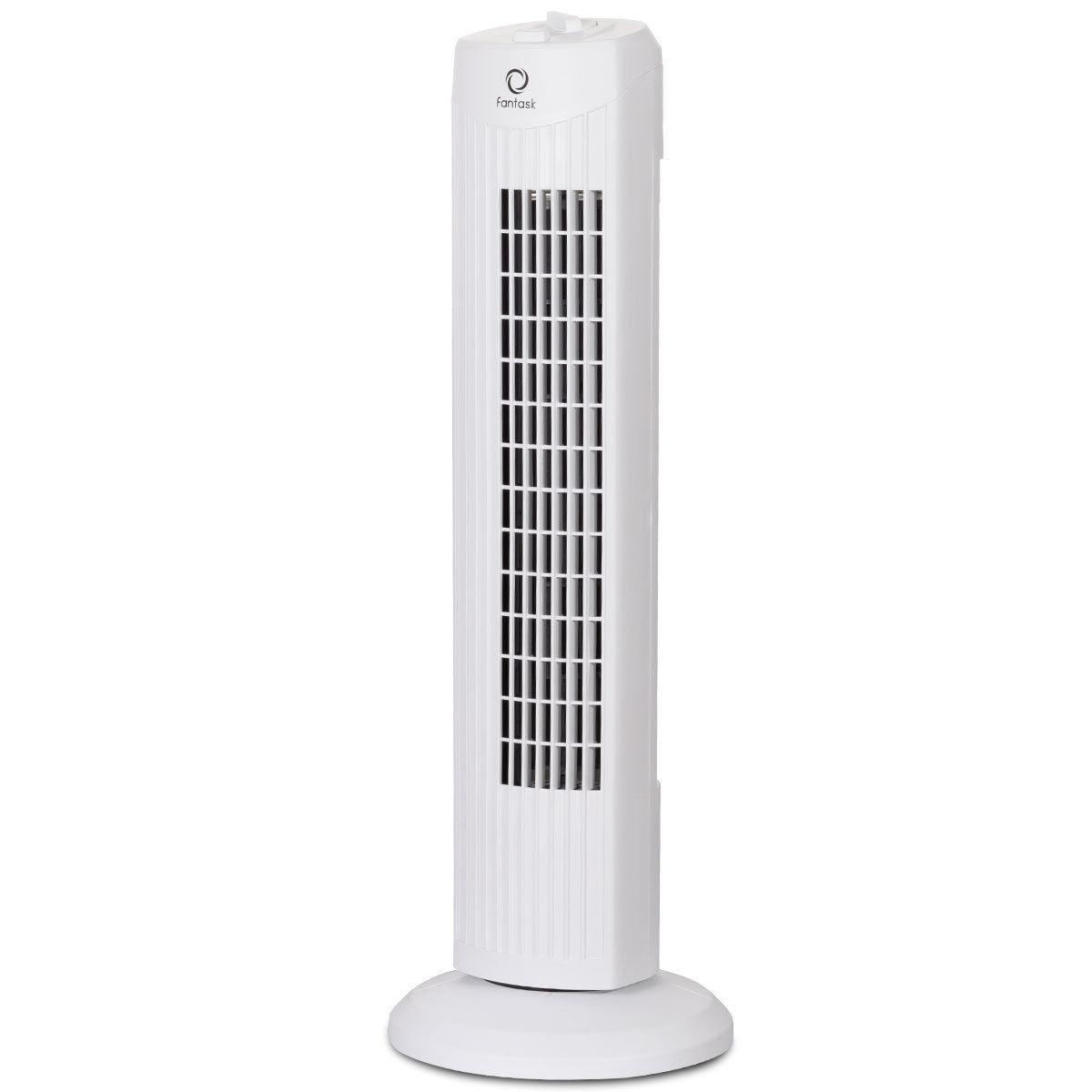 Fantask 35W 28 Inch Quiet Bladeless Oscillating Tower Fan-White Kids Crystal