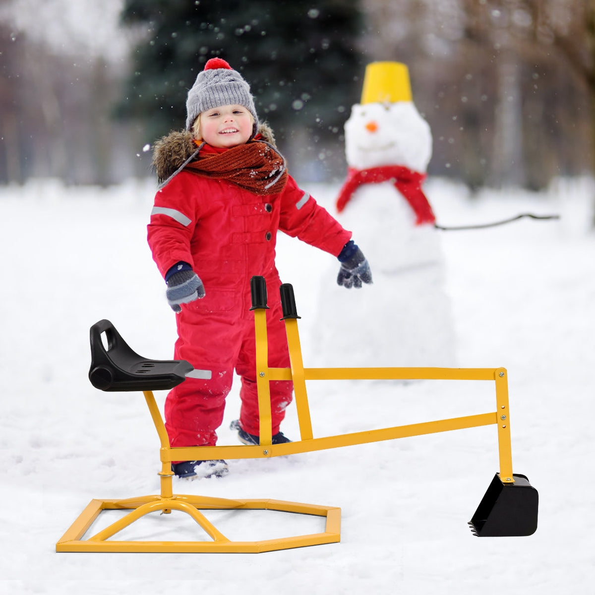 Heavy Duty Kid Ride-on Sand Digging Digger Kids Crystal