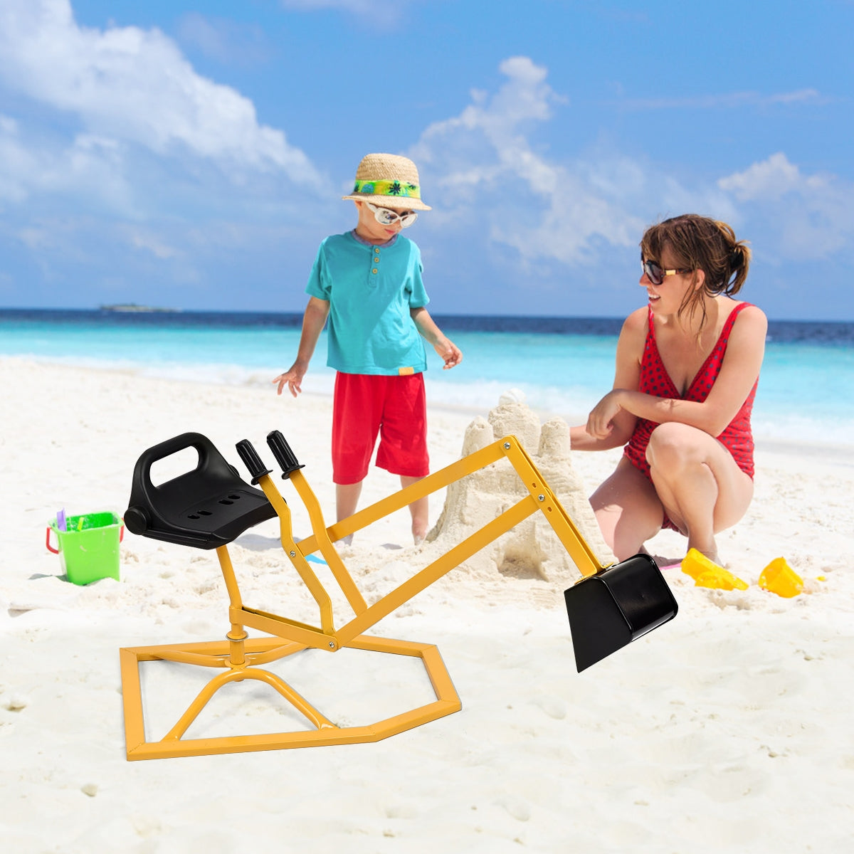 Heavy Duty Kid Ride-on Sand Digging Digger Kids Crystal