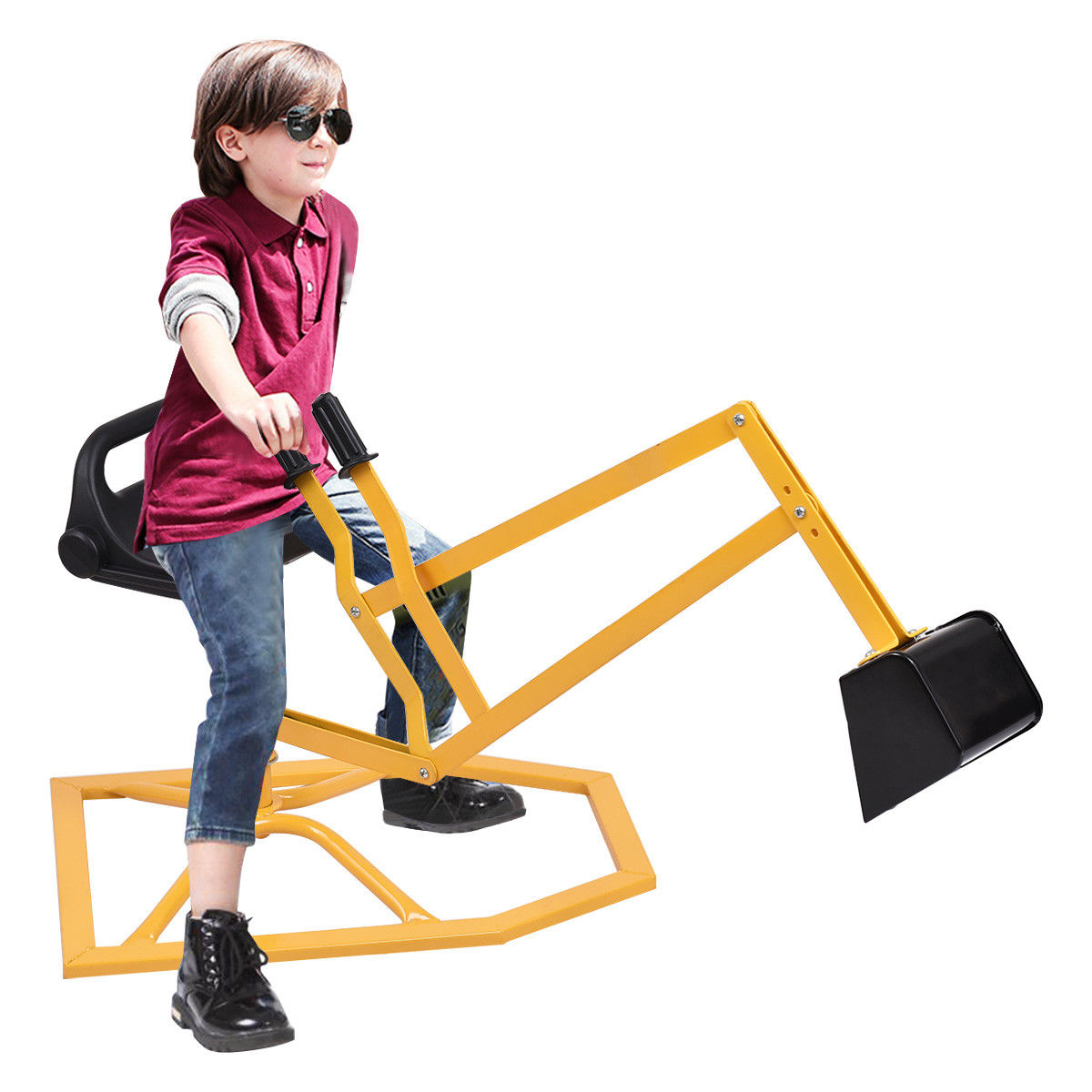 Heavy Duty Kid Ride-on Sand Digging Digger Kids Crystal