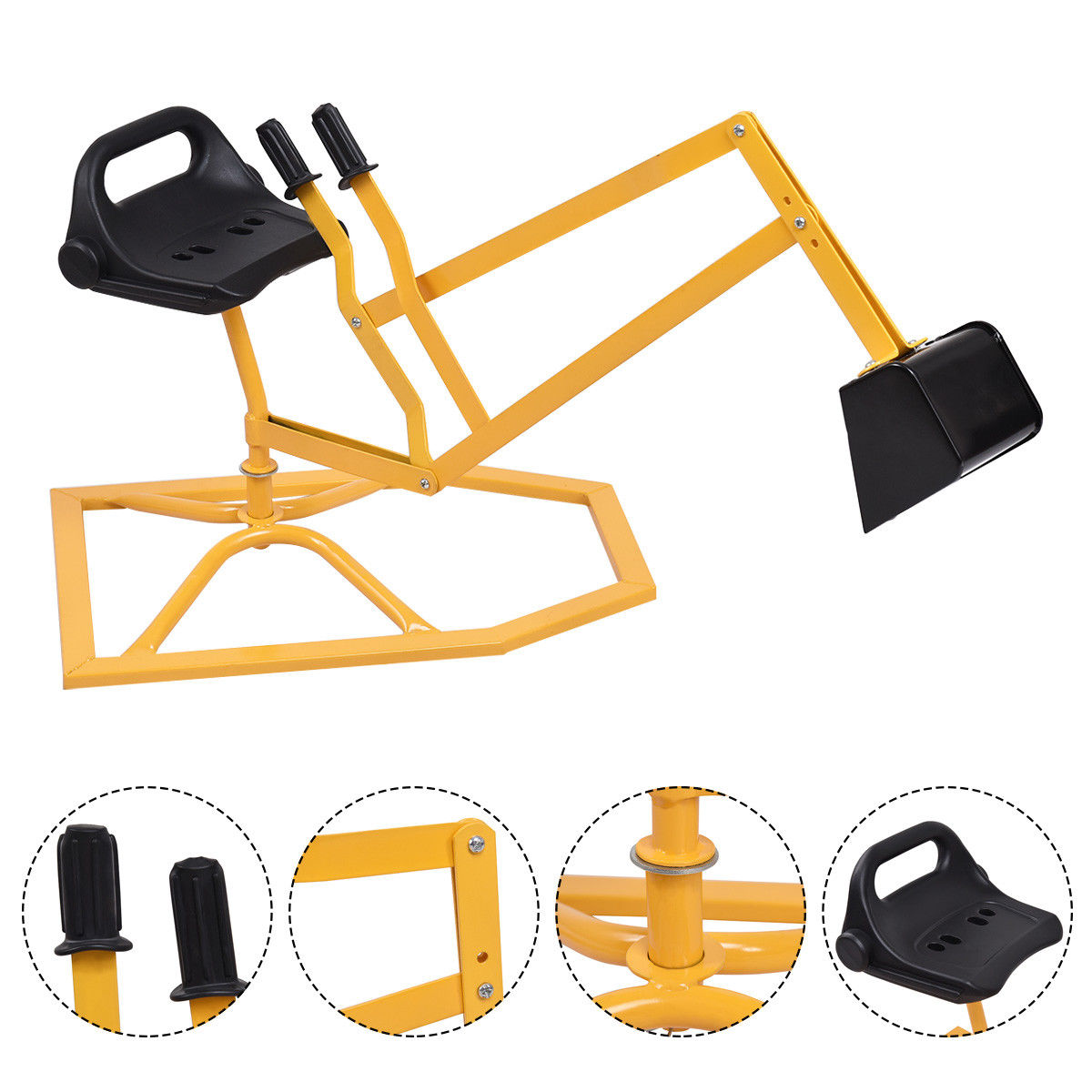 Heavy Duty Kid Ride-on Sand Digging Digger Kids Crystal