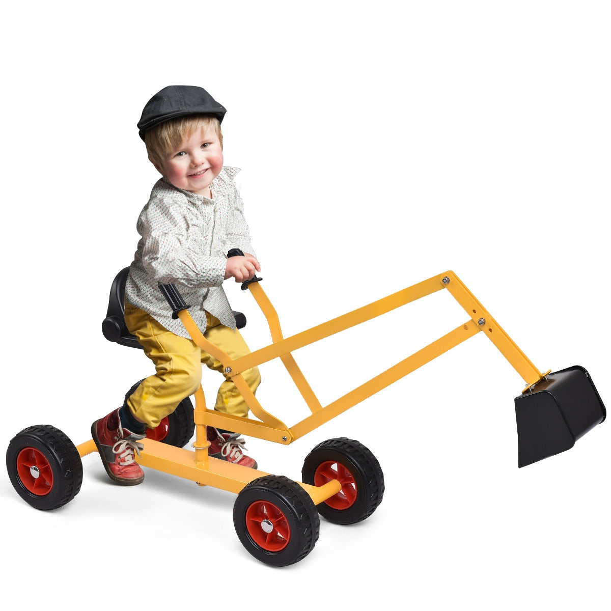 Heavy Duty Kid Ride-on 4-Wheel Excavator Sand Digger Kids Crystal
