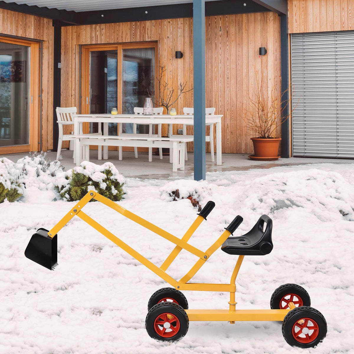 Heavy Duty Kid Ride-on 4-Wheel Excavator Sand Digger Kids Crystal