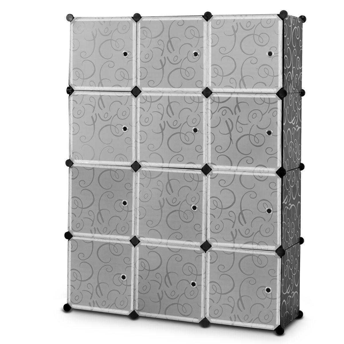 DIY 12 Cube Portable Closet Storage Organizer Kids Crystal