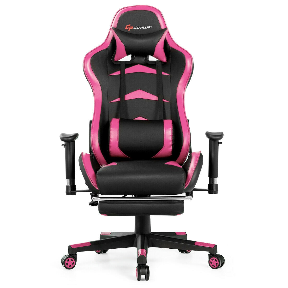 Massage Gaming Chair with Footrest-Pink Kids Crystal