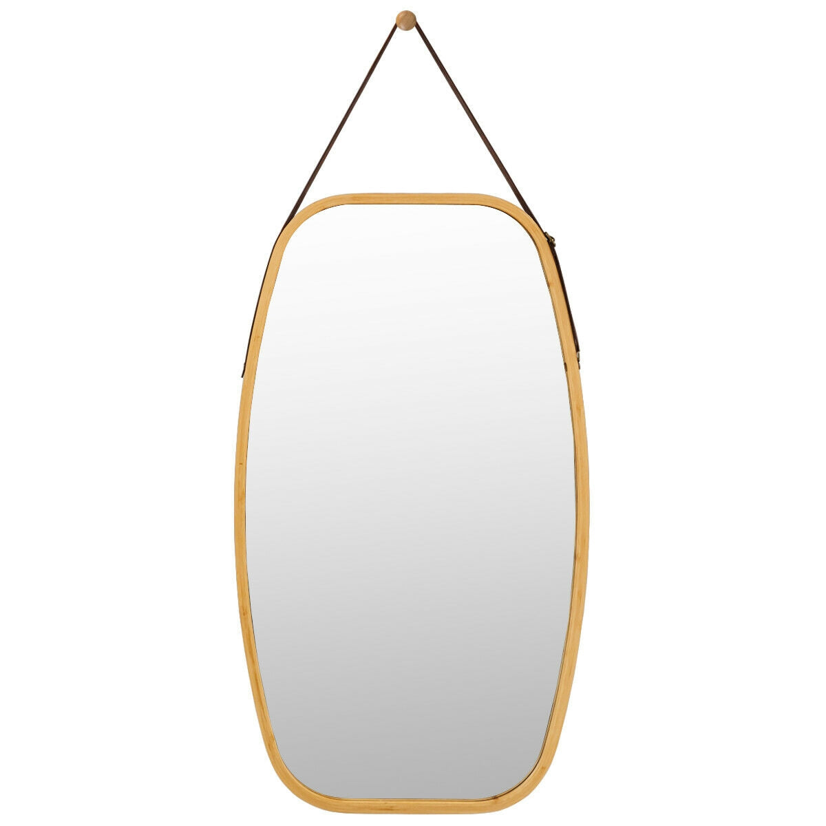 30 Inch Modern Rectangle Wall Hanging Framed Mirror Kids Crystal