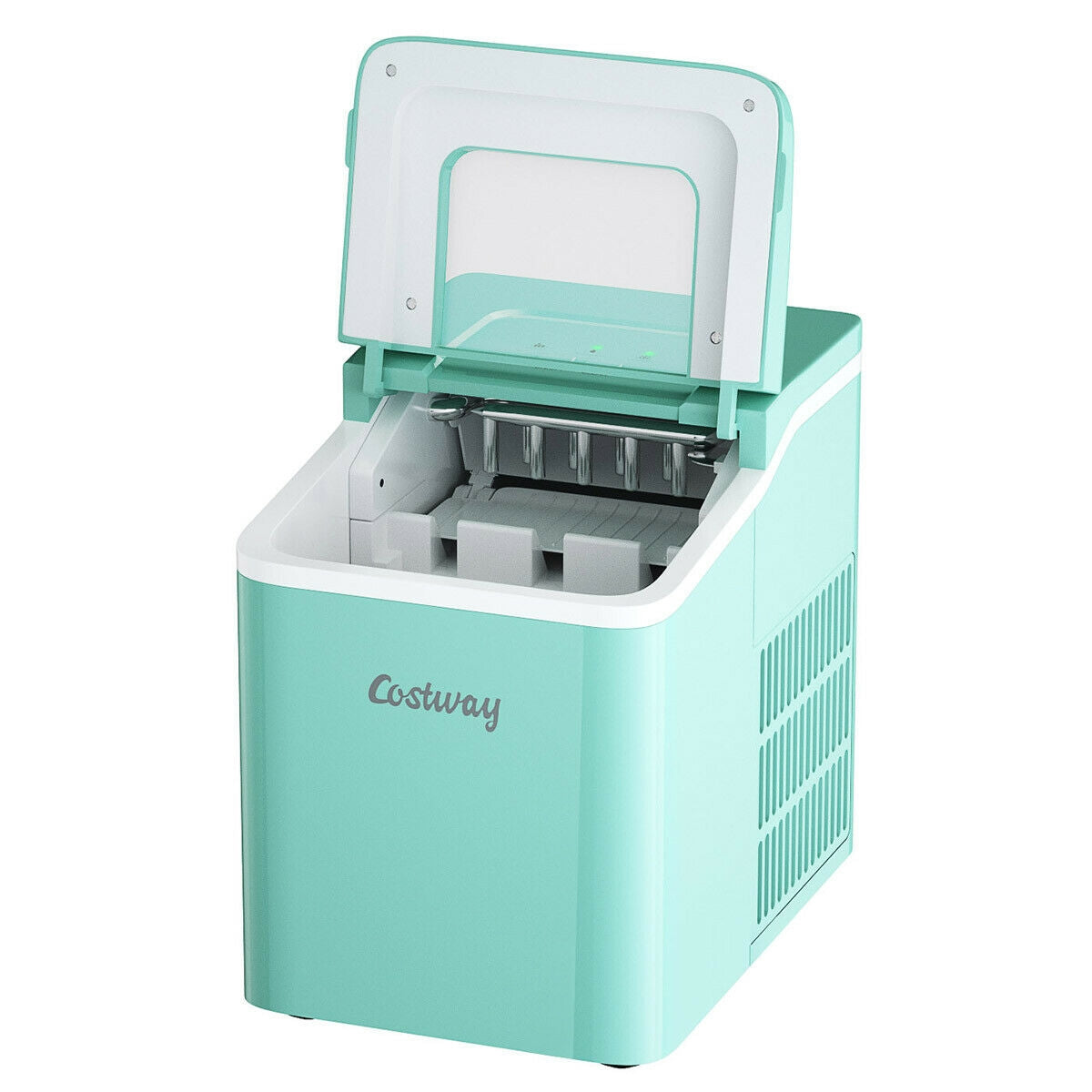 Portable Countertop Ice Maker Machine with Scoop-Green Kids Crystal