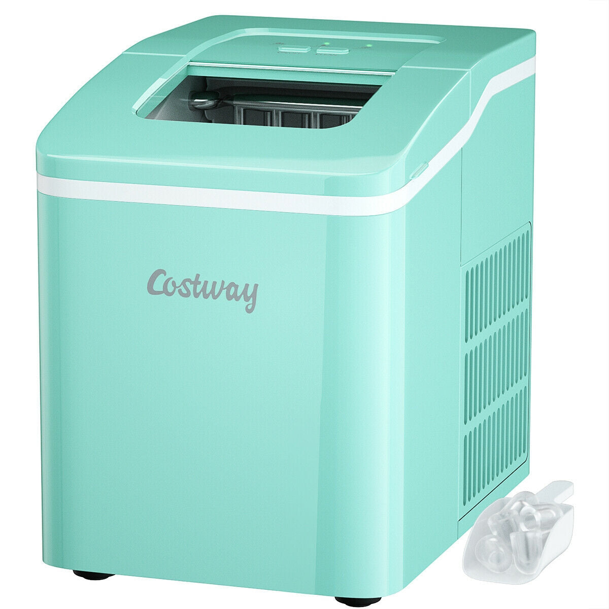 Portable Countertop Ice Maker Machine with Scoop-Green Kids Crystal