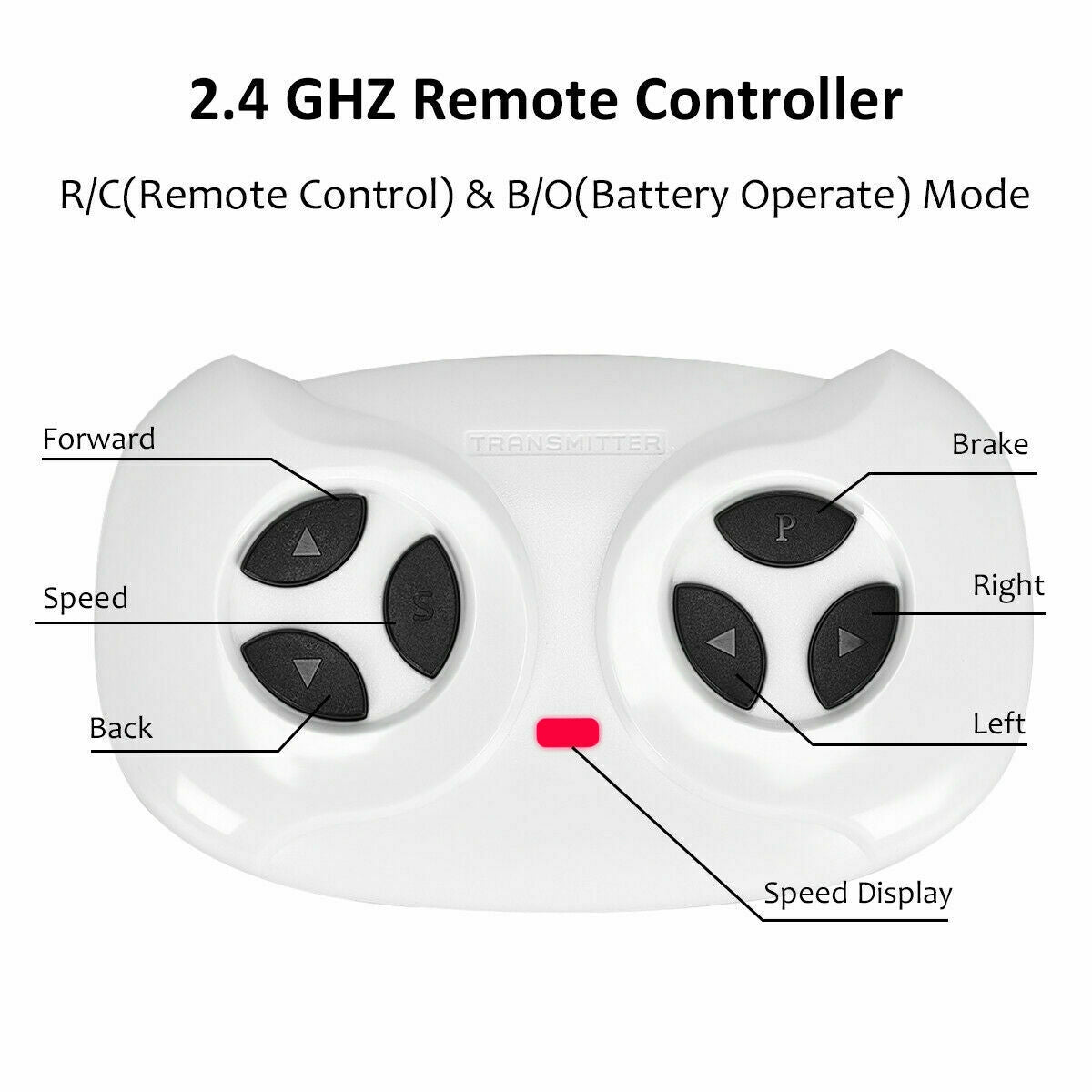 12V Kids Remote Control Riding Truck Car with LED Lights-Pink Kids Crystal