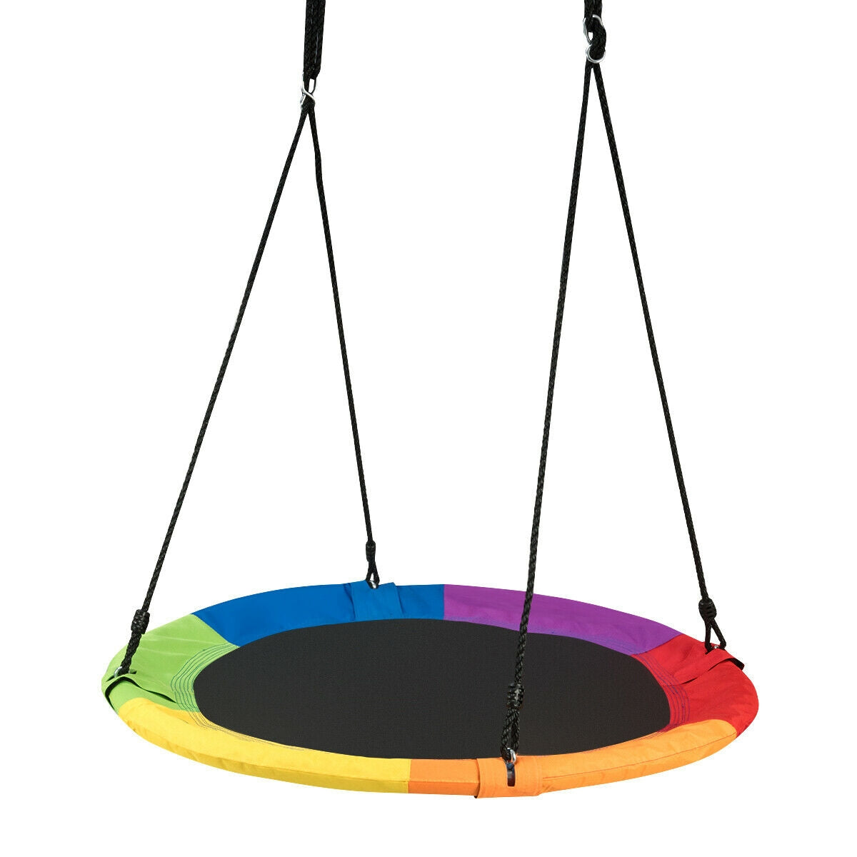 40 Inch Flying Saucer Tree Swing Outdoor Play for Kids Kids Crystal