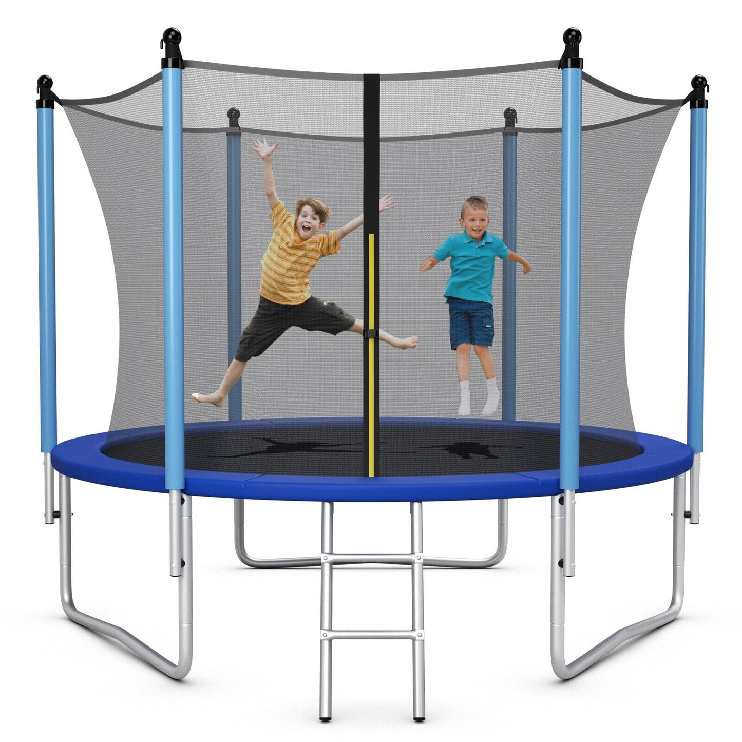Outdoor Trampoline with Safety Closure Net-15 ft Kids Crystal
